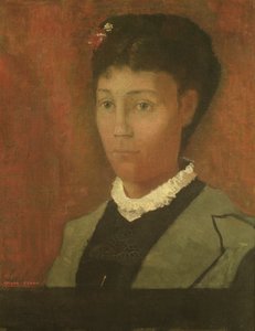 Portrett av kunstnerens kone, Madame Odilon Redon (nee Camille Falte) (1853-1923), 1882